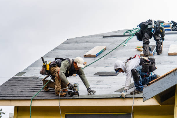 Professional Gutter Installation technician working in Longwood, NC